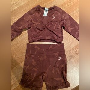 Gymshark two piece workout set